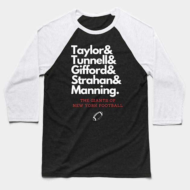 The Giants of New York Football! Baseball T-Shirt by capognad